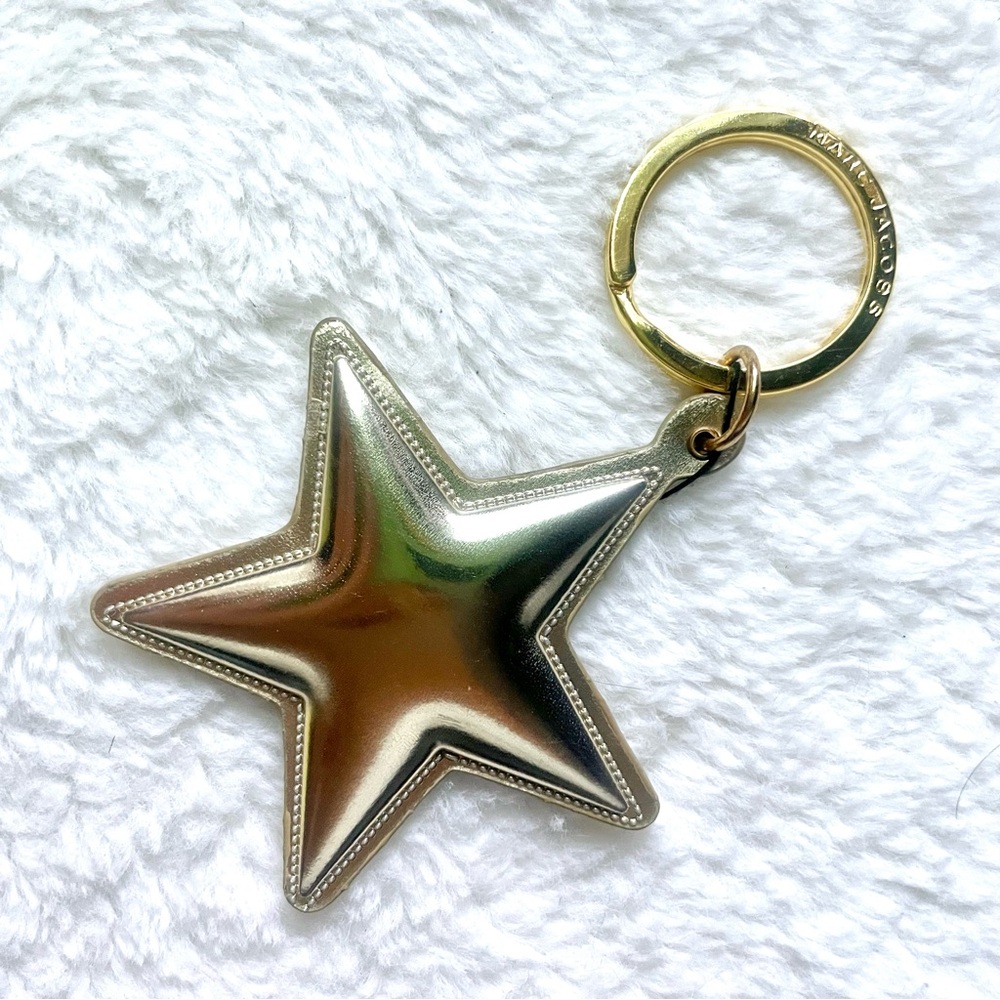 Marc Jacobs Gold Star Keychain